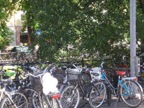 Uppsala: Bicycles, Cyclists and Bike Parking.
